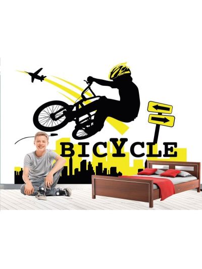 	Vinilo decorativo Ciclista BMX