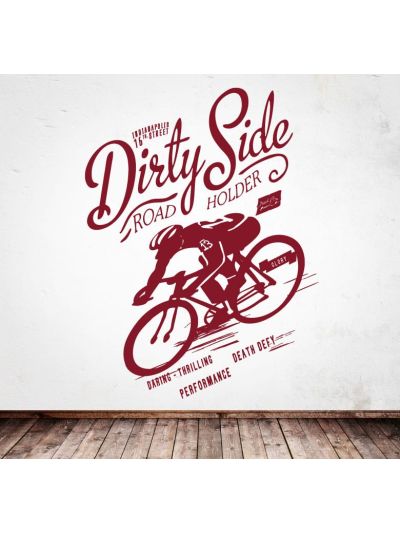 Vinilo decorativo deportes, frases- Bicicleta 