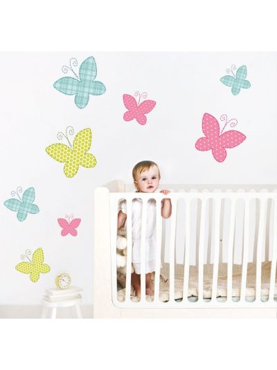 Vinilo Decorativo infantil mariposas bebé 