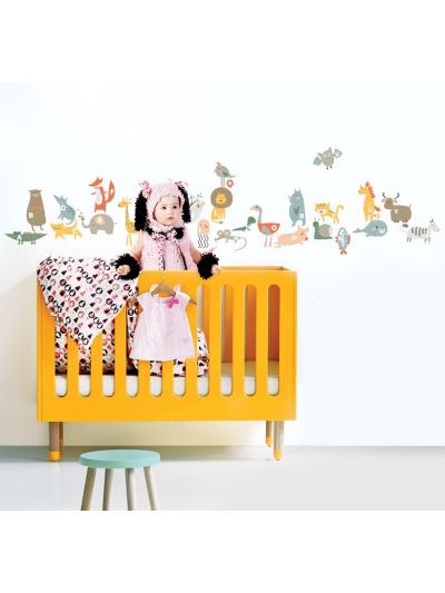 Vinilo decorativo infantil Abecedario con animalitos