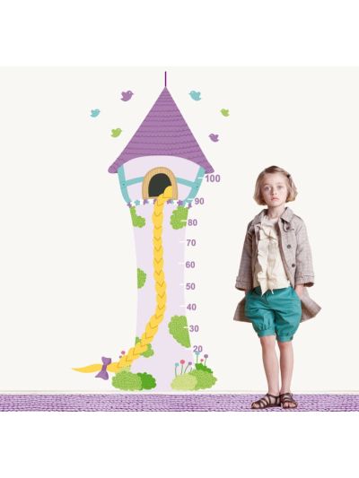 Vinilo Decorativo Infantil Medidor de Princesa Rapunzel