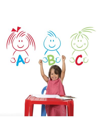 Vinilo decorativo Jardines infantiles, colegios y habitaciones para niños ABC