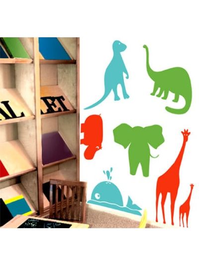 Vinilo decorativo infantil de animales 
El reino viviente