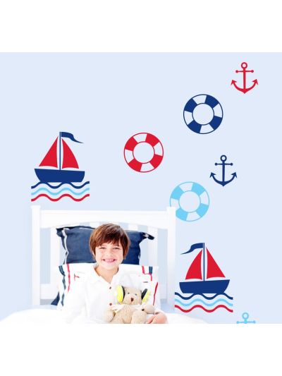 Vinilo decorativo infantil un velero