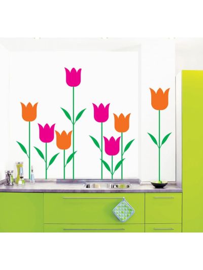 Vinilo decorativo de naturaleza floral
los tulipanes