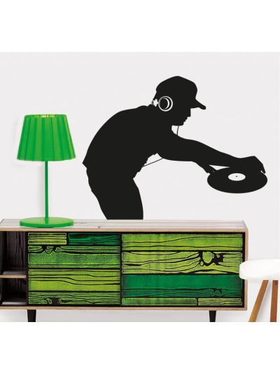 Vinilo decorativo musical DJ