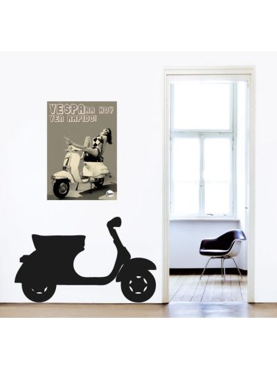 Vinilo Decorativo Moto Vintage