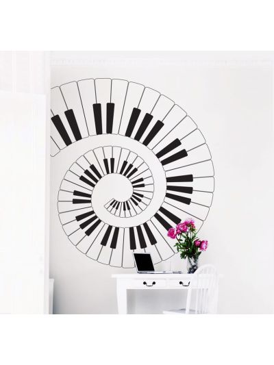 Vinilo decorativo de sinfonía para piano