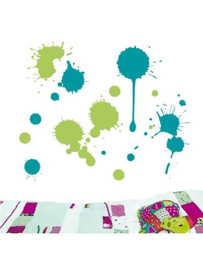 Vinilo Decorativo Infantil Splats De Colores.