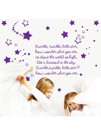 Vinilo decorativo Infantil estrellita poema