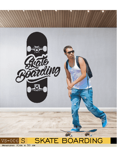 Vinilo Decorativo de SkateBoarding 